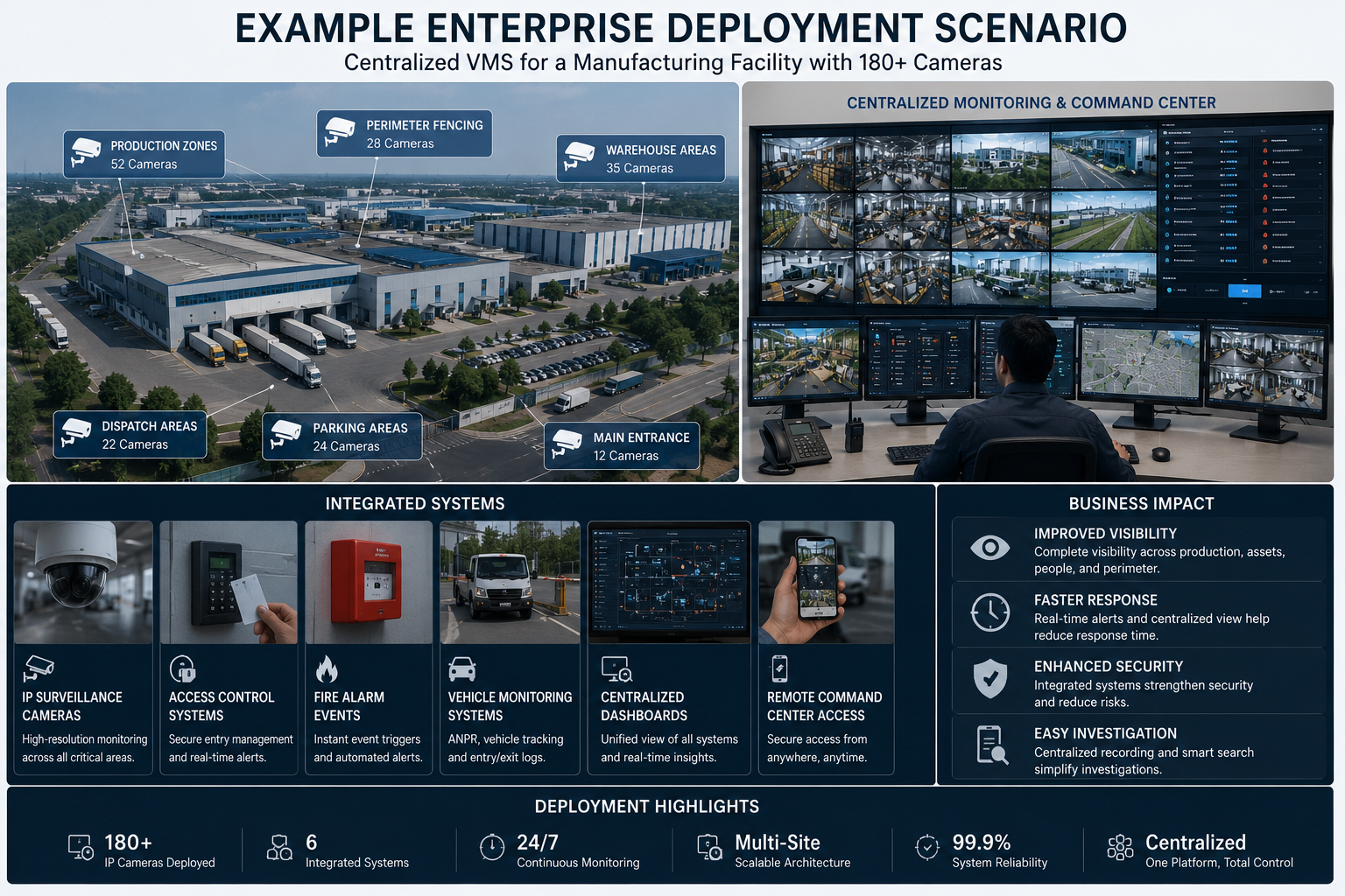 Industrial facility monitoring and surveillance deployment